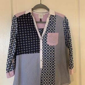 HD in Paris multicolored blouse sz 2